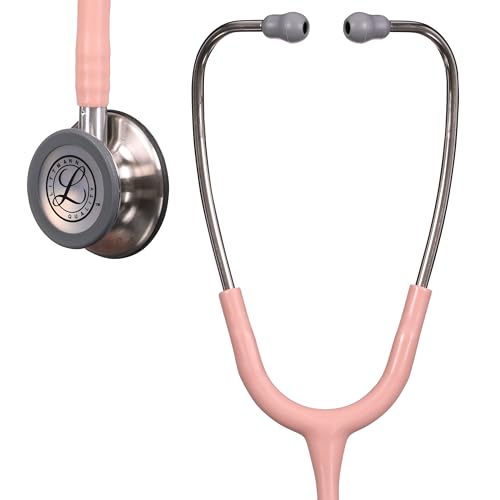 3M Littmann Classic III Monitoring Stethoscope, Stainless Steel Chest Piece, Champagne Pink Tube, 5910C