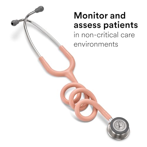 3M Littmann Classic III Monitoring Stethoscope, Stainless Steel Chest Piece, Champagne Pink Tube, 5910C