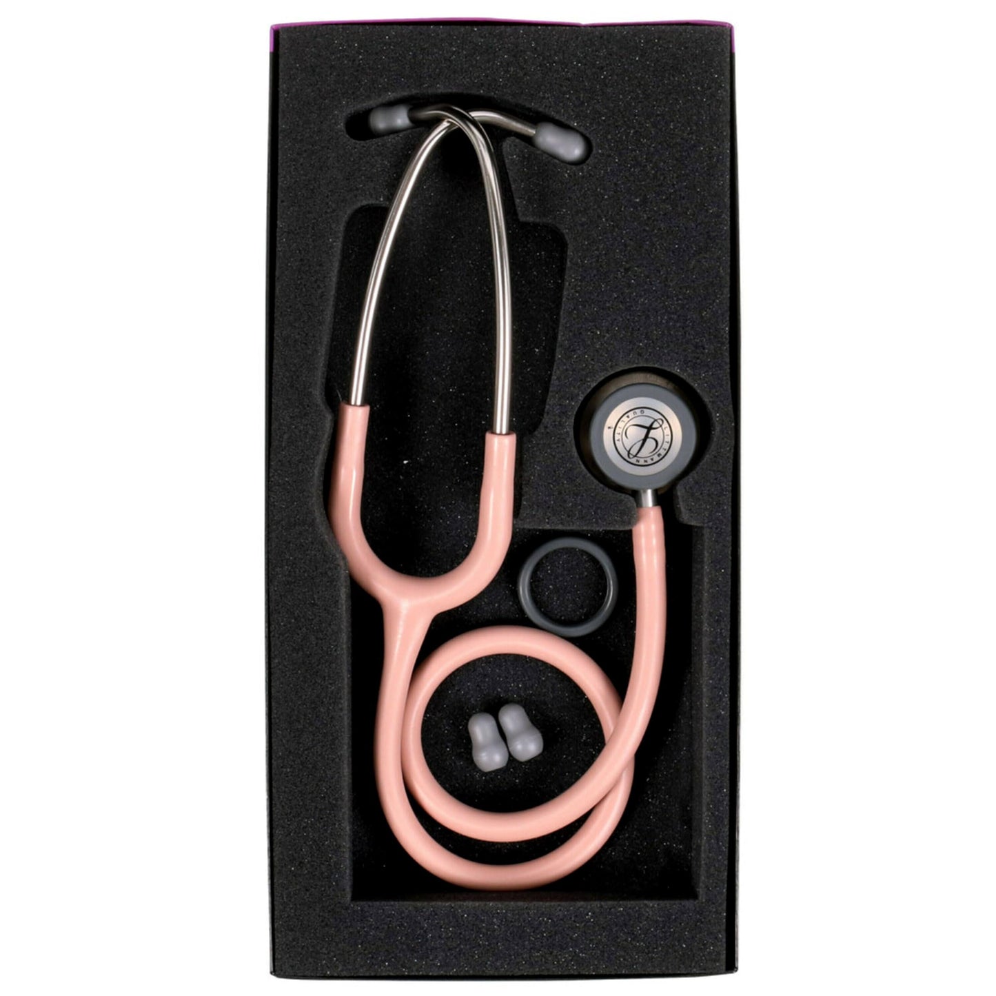 3M Littmann Classic III Monitoring Stethoscope, Stainless Steel Chest Piece, Champagne Pink Tube, 5910C