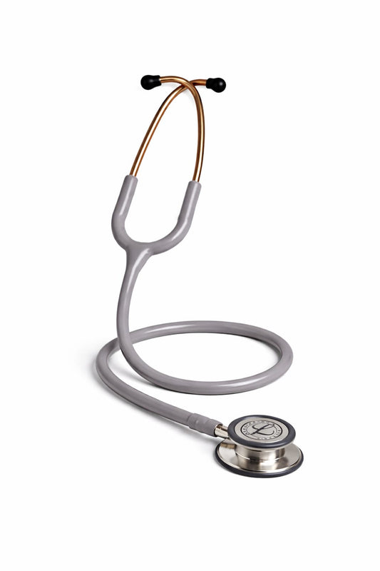 3M Littmann Classic III Monitoring Stethoscope – Gray & Gold, Stainless Steel Chestpiece